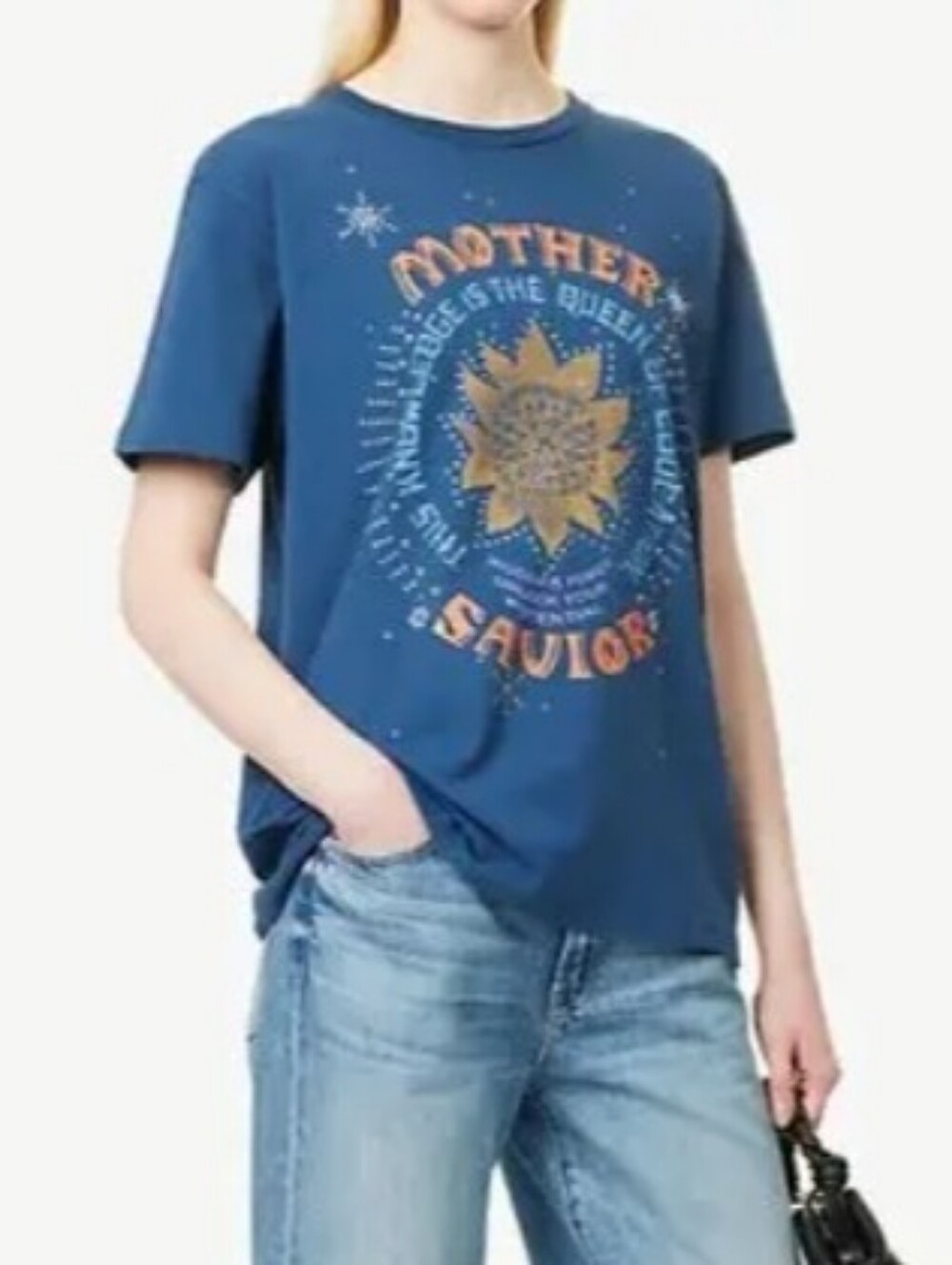 Mother The Rowdy Embellished Graphic T Shirt